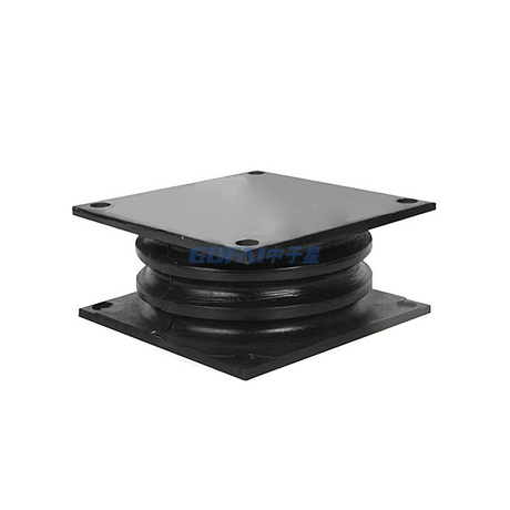 Square Shear Rubber Shock Absorber with Spring Steel Plate Sandwich