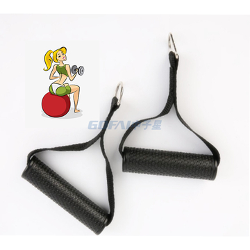 Gym Resistance Band Handle Grip With D Ring