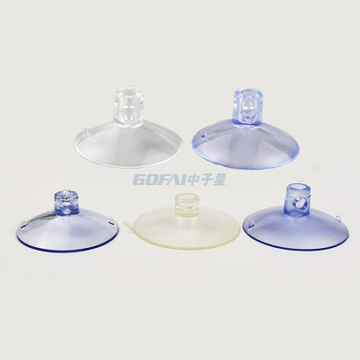 Thransparent PVC Sucker Hanger Rubber Suction Cup With Hole For Furniture Desk Glass