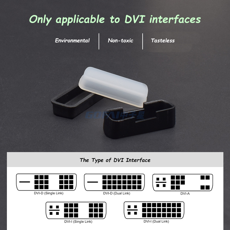 DVI Video Silicone Male Port Anti Dust Protectors Cover