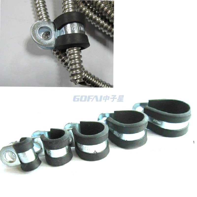 EPDM Rubber 304 Stainless Steel Tube Clips Hose Pipe Clamp