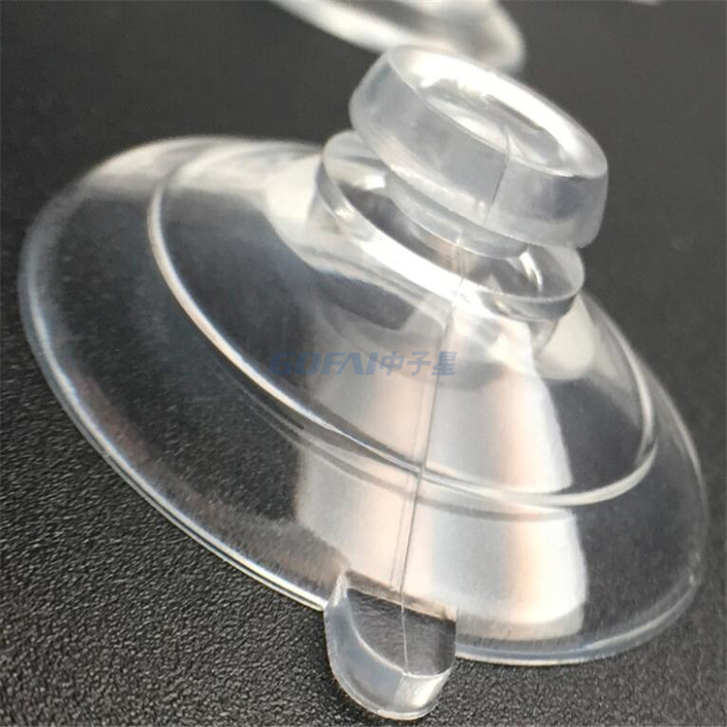 63mm Super Strong Transparent Pvc Clear Window Suction Cup With Mushroom Head