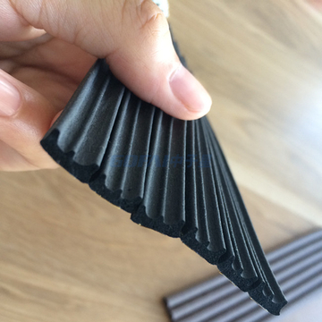 Multi-purpose Large Side Bulb Push-on Weatherproof Epdm Composite Rubber Sealing Profile For Cabinet