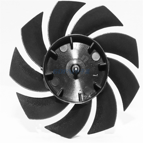 Handheld Small Fan Handheld Pp Plastic Fan Leaf 75mm3 Inch 3 Leaf Small Fan Leaf Milky White Fan Leaf