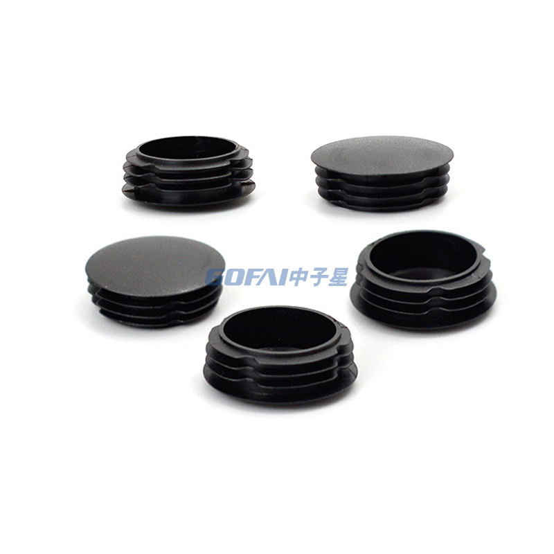 High quality 25mm 32mm 38mm 10mm-60mm Round Plastic Insert End cap for Stainless Steel Tube Plastic Pipe Plug
