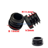 19mm Round Plastic Insert Hole Plug PE Plastic Tube End Cap for Furniture Steel Tube Chair Leg