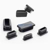 Plastic Pipe End Cap 10*20 15*20 50* 100 Rectangular Plastic Hole Plugs Pipe Inserts for Furniture Metal Tube Chair Leg