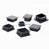 1/2" 1" 1 1/4" 1 1/2" 2" 3" Square Plastic Hole Plugs Inserts for Furniture Metal Tube Chair Leg Plastic Tube End Cap