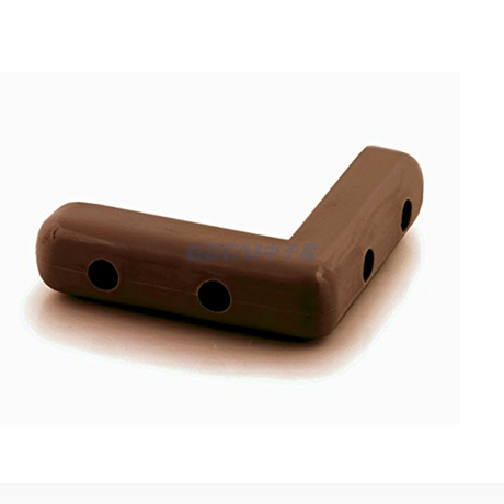  Brown 8"Rubber Equipment/Cart Corner Bumper