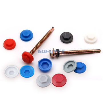 Hexagon Hex Head Screw Cover Cap for 8mm 10mm Screws/ Plastic Hexagon Screw Protection Cap