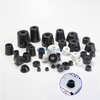 Round Rubber Feet Bumpers Pads with Built in Stainless Steel Washer for Furniture Electronics Cabinet Desk Tables Couches