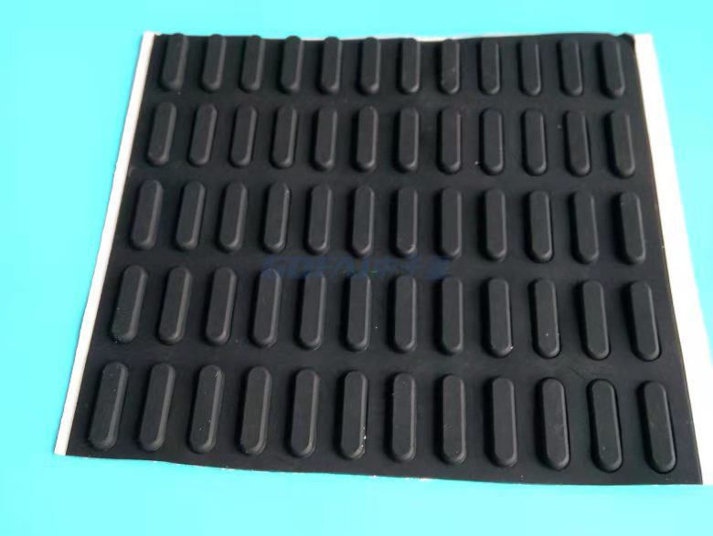 Keyboard Machine Oval Anti Vibration Silicone Rubber Feet