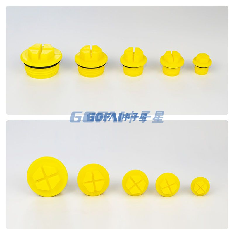 Cross Thread Plug with O-ring Hydraulic Pump Valve Oil Port Dust-proof Waterproof Plug