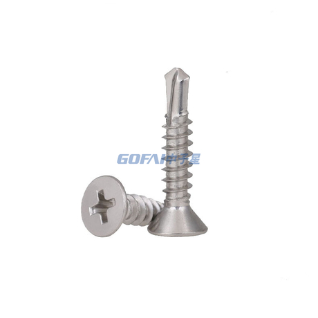 Cross Flat Head Pointed Tail Self Tapping Screw
