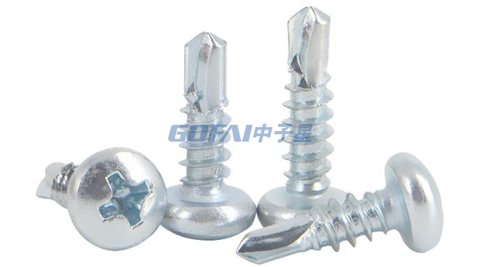 Carbon Steel Galvanize Cross Round Head Dovetail Self Tapping Screw M2.9 M3.5 M4.2 M4.8 M5.5 M6.3