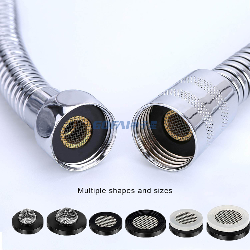 Silicone Stainless Steel Water Filter Hose Washer for 1/2 3/4 Inch Plumbing Faucet 5/8" Washing Machine Inlet Line Connection