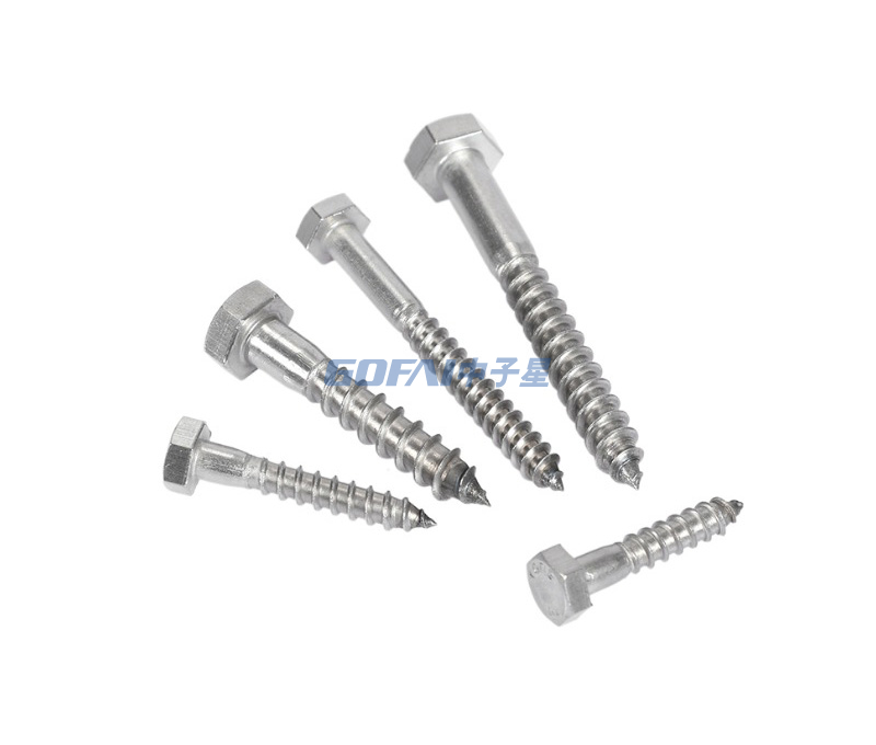 410 Stainless Steel Dovetail Screw Outer Hexagon with Washer Drill Tail Screw M4.2/M4.8/M5.5/M6.3