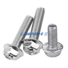 304 Stainless Steel Cross Recess Screw/Cross Flange Screw/Recessed Cross Concave Outer Hexagonal Machine Screws M3/M4/M5/M6/M8