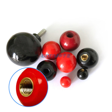 Bakelite Handle Knobs With Copper Thread for Machine Tool / Operating Rod Bakelite Handle Ball Thread Knurling Handle Screw Knob