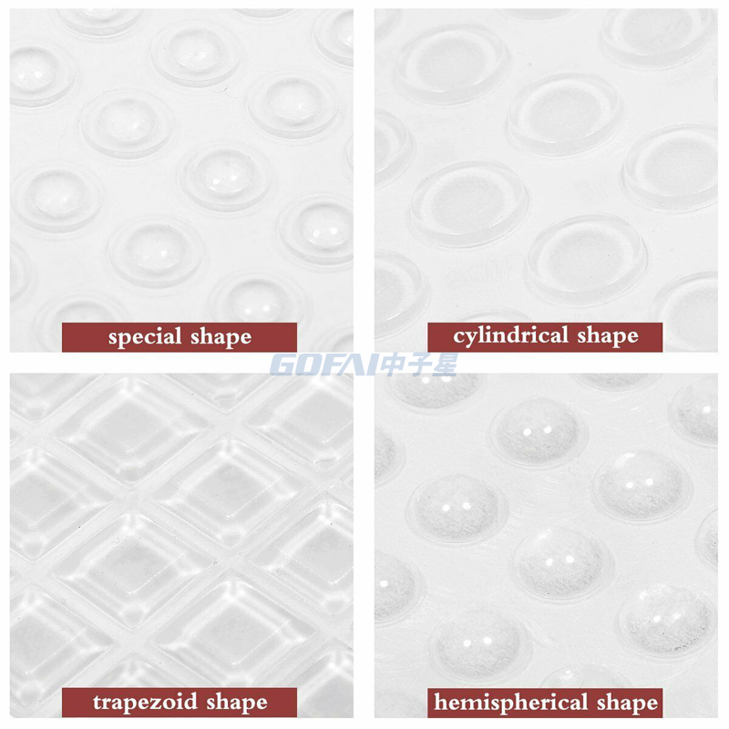 High Quality 3M Self-Adhesive Silicone Clear Bumper Pad For Furniture