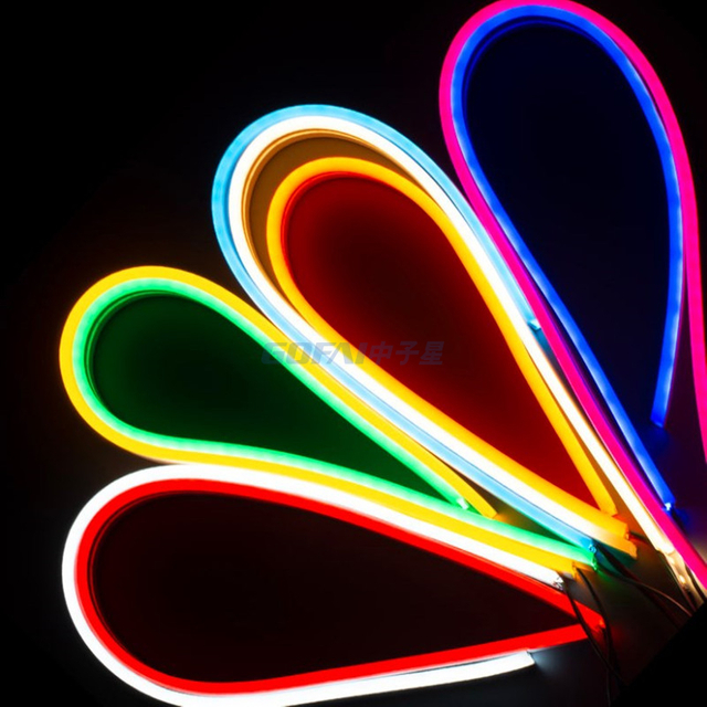 Customized Extruded Profile Decorative Colorful Led Neon Light Silicone Guide Strip Tube Sleeve