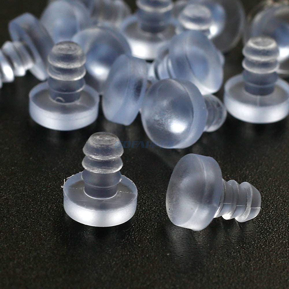 T Type Stopper Glass Table Top Soft Stem Bumper Anti-Collision Rubber Particles for Cabinet