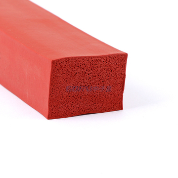 Door Window Extruded Profile Foamed Sponge Silicone Seal Strip 