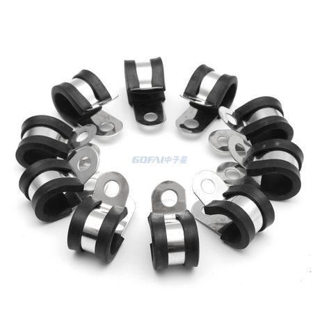 EPDM Rubber 304 Stainless Steel Tube Clips Hose Pipe Clamp