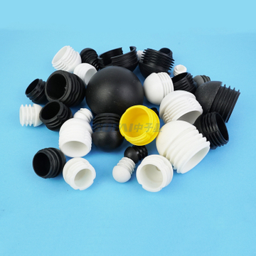 Durable Black Dome Round Plastic Plug Insert End Cap For Chairs And Furniture Metal Tubing