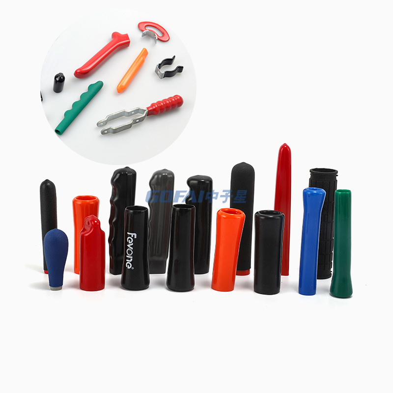 Custom Plastic Handle Bar Grips/PVC Dip Molding Handle Grip/Soft PVC Rubber Handle Bar Grips for Gym Medical Equipment