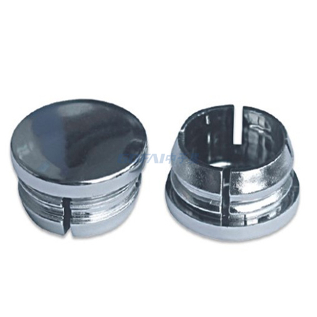 25mm 50mm 1/4 Inch Chrome Round Pipe Cover, Plated Cover, Plastic Plated Parts, Plated Screw Hole Cover, Plated Plug