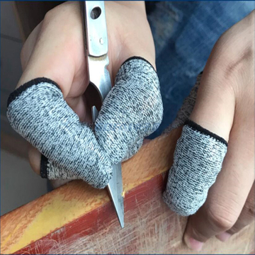 Competitive Price Level 5 Anti-cut HPPE Finger Cots Cut Resistant Finger Sleeves Finger Tip