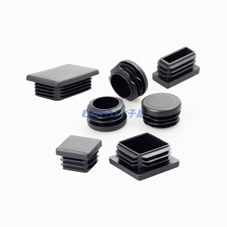 10 12 15 16 22 30 32 38 40 50 60 76.2 80 100mm Round Furniture Plastic Pipe End Cap Tube Insert Hole Plug for Steel Tube Chair Desk Leg