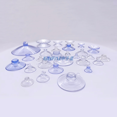 15-80mm Car Glass Table Clear Mushroom Head PVC Suction Cup Transparent PVC Sucker