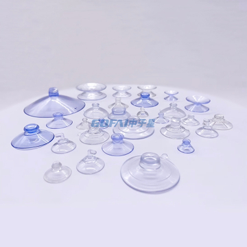 15-80mm Car Glass Table Clear Mushroom Head PVC Suction Cup Transparent PVC Sucker