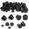 Round Rubber Feet Bumpers Pads with Built in Stainless Steel Washer for Furniture Electronics Cabinet Desk Tables Couches