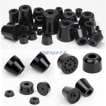 Round Rubber Feet Bumpers Pads with Built in Stainless Steel Washer for Furniture Electronics Cabinet Desk Tables Couches