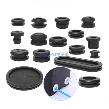 Silicone Double Sided Protective Coil Wire Protective Ring Round Rubber Seal Coil Rubber Grommets