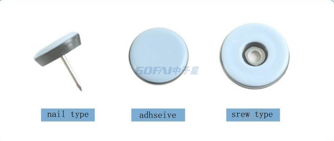 PTFE Furniture Teflon Glides Slider Teflon Pads with Screw