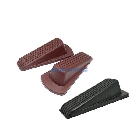 Rubber Door Stopper for Bottom of Door on Floor / Silicone Anti-Slip Baby Safety Door Stop Wedge