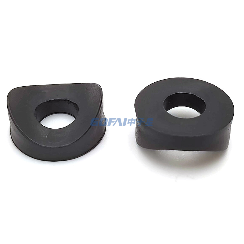 Round Pipe Arch Duckbill Gasket Plastic Furniture Steel Pipe Connector M6 Hole Wheelchair Walker Accessory