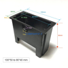 100*50mm To 80*40mm Rectangular Plastic Reducing Bushings Square Tube Hollow Sleeve for Pipe Fitness Equipment Accessories