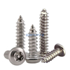 304 stainless steel plum blossom groove screw with column Self-tapping Screws with Cross Round Head and Pointed Tail 