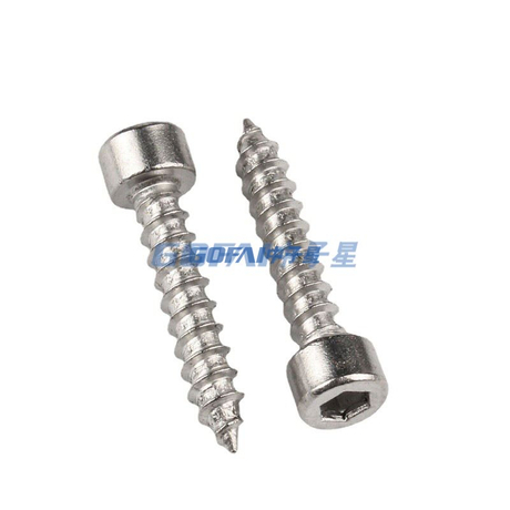 304 Stainless Steel Hexagon Socket Screw / Cylindrical Head Self Tapping Cup Head Self Tapping Screw M2/M2.6/M3/M4/M5/M6