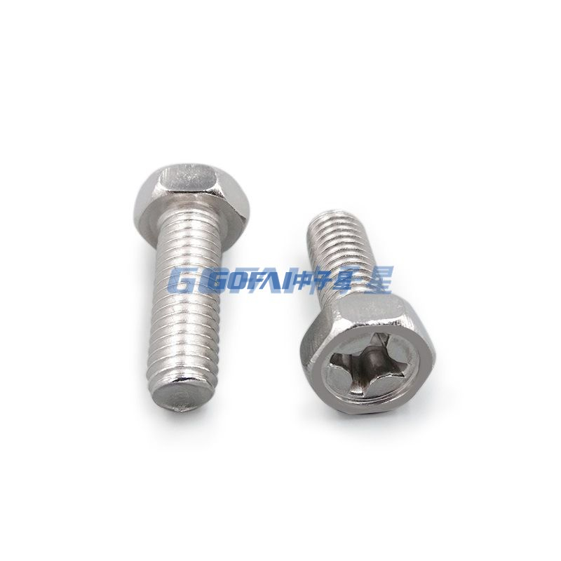 304 Stainless Steel Cross Recess Screw/Cross Flange Screw/Recessed Cross Concave Outer Hexagonal Machine Screws M3/M4/M5/M6/M8