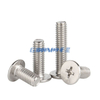 304 Stainless Steel Thin Head Large Flat Head Screw Cross Flat Head Machine M2 M2.5 M3 M4 M5 M6