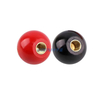 Bakelite Handle Knobs With Copper Thread for Machine Tool / Operating Rod Bakelite Handle Ball Thread Knurling Handle Screw Knob