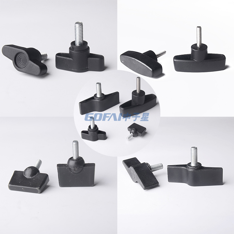 Star Shape Screw Knobs / Beach Umbrella Thread Knurling Handle Screw Knob for Machine Tool / Tightening Screw Grip Handle