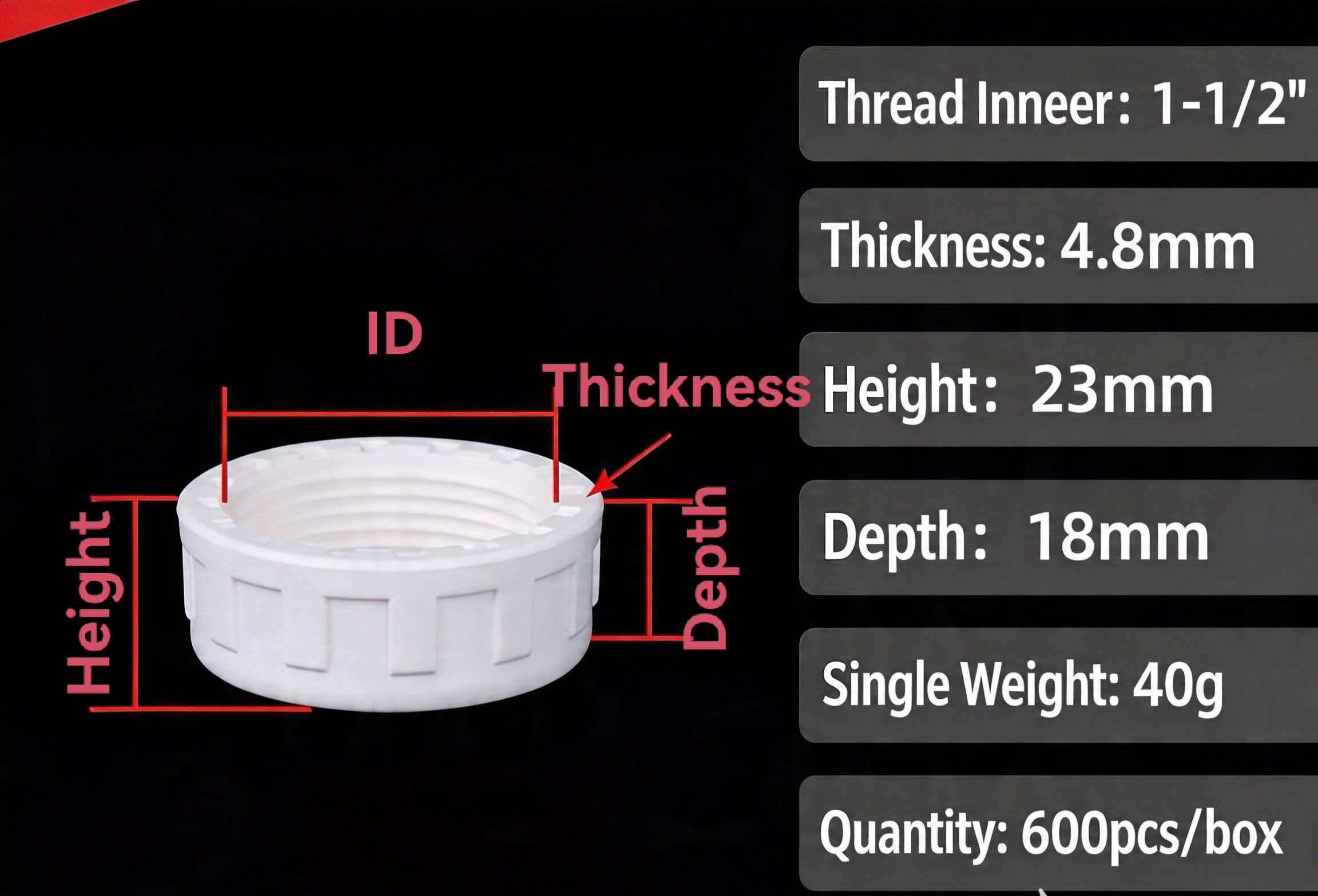PVC Female Threaded Pipe Cap