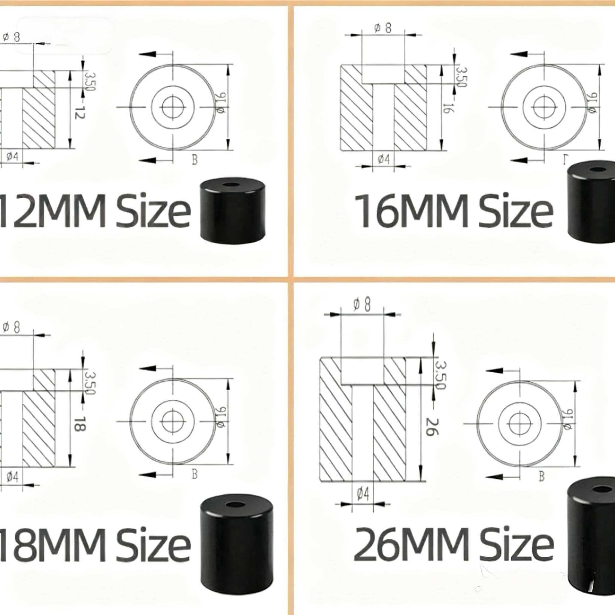  3D Printer Silicone Hot Bed Leveling Column